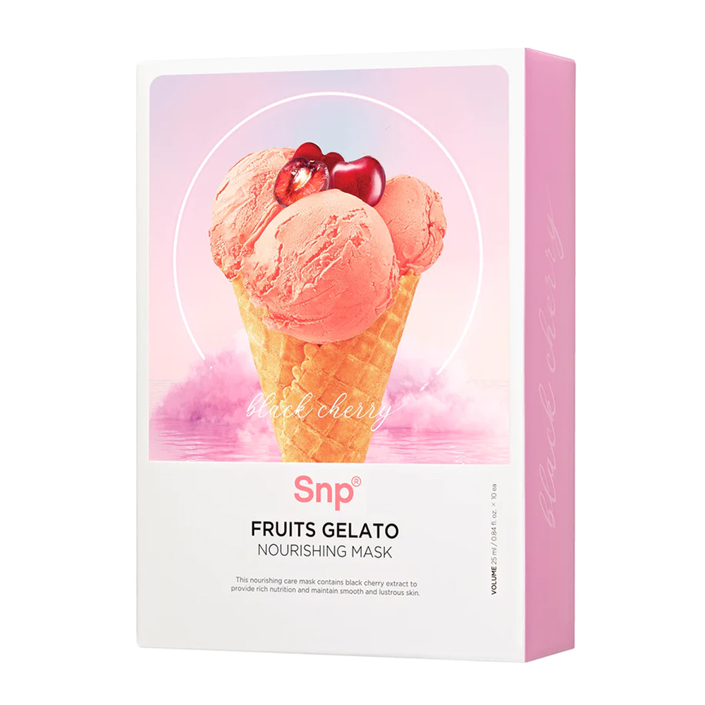 Mặt nạ phục hồi da khỏe mạnh CHERRY - SNP Fruits Gelato Nourishing Mask